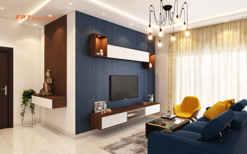 Các nguyên tắc bố trí đèn LED trong phòng khách